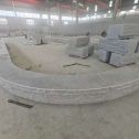 昭通 芝麻白异形坐凳，自然面光面弧形加工