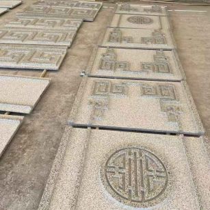 昭通 白麻花岗岩外墙立面雕刻板