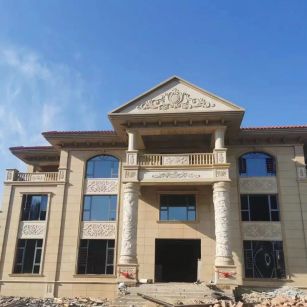 昭通 黄金麻花岗岩别墅外墙干挂