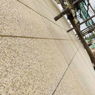 昭通 黄金麻花岗岩荔枝面外墙干挂石材效果示例