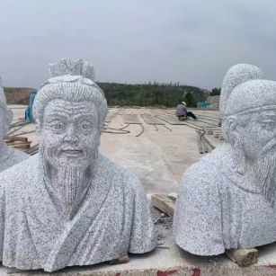 昭通 白麻花岗岩石材人物立体雕刻