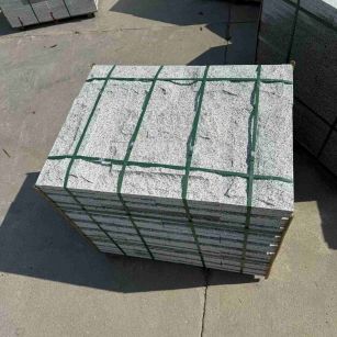 昭通 白麻花岗岩石材自然面蘑菇石成品