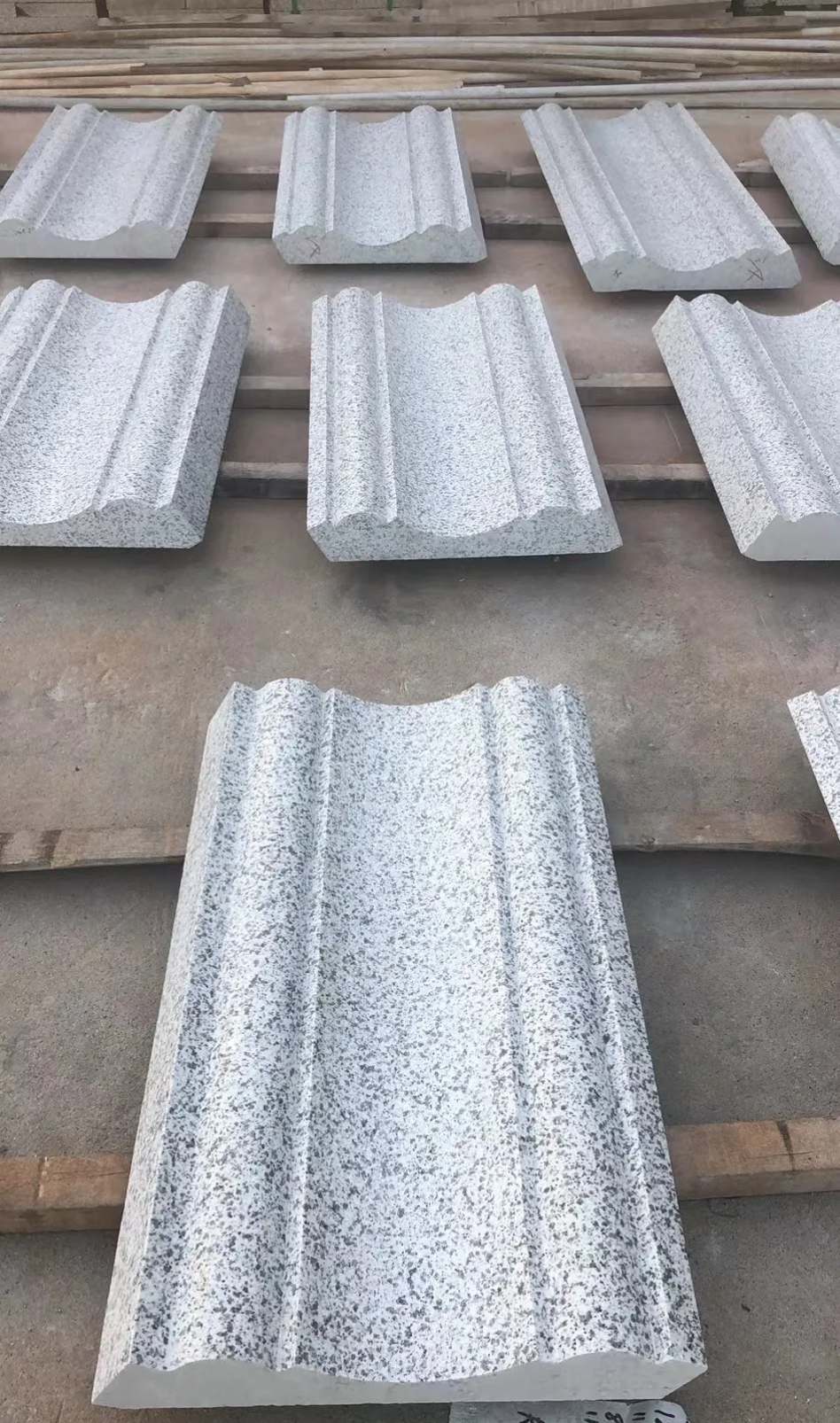 昭通 白麻花岗岩光面别墅线条