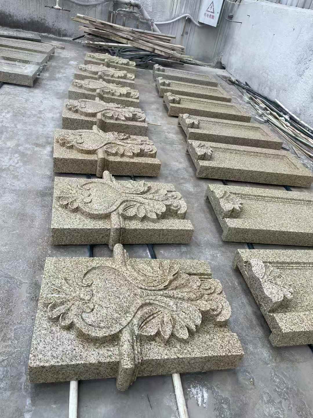 昭通 黄金麻花岗岩别墅外墙雕刻板