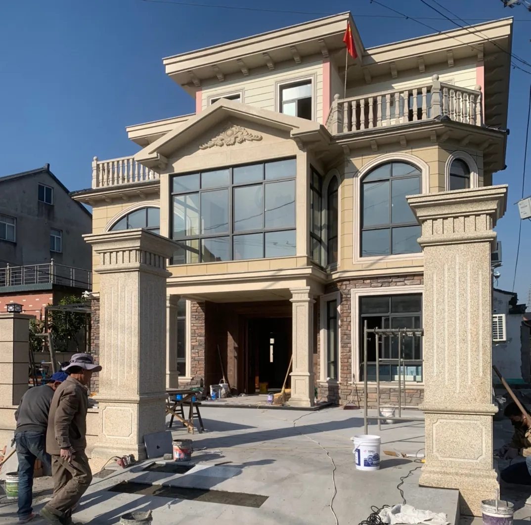 昭通 黄金麻花岗岩荔枝面别墅外墙干挂私家专属