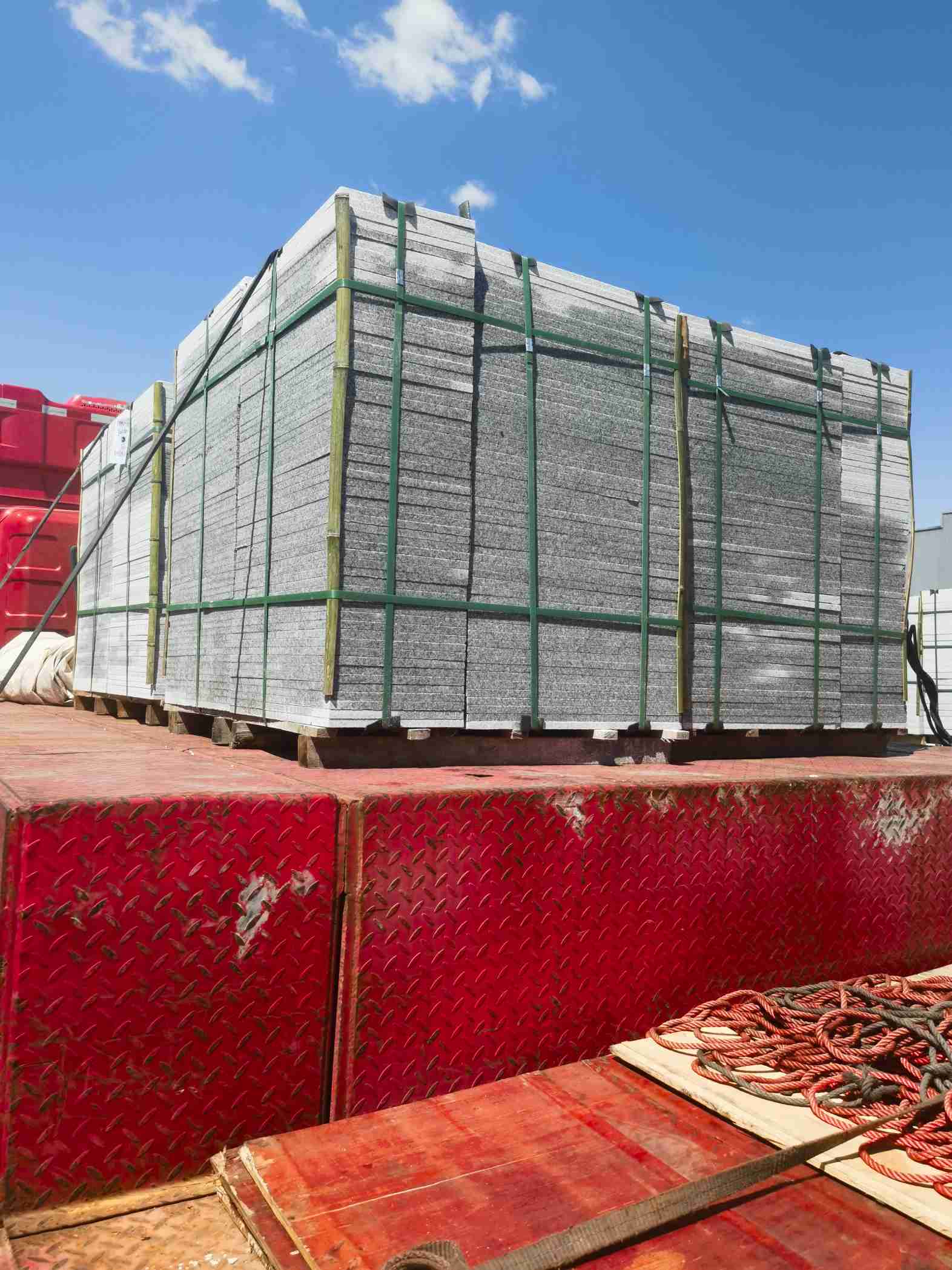 昭通 芝麻白火烧规格板地铺石300*600/600*600