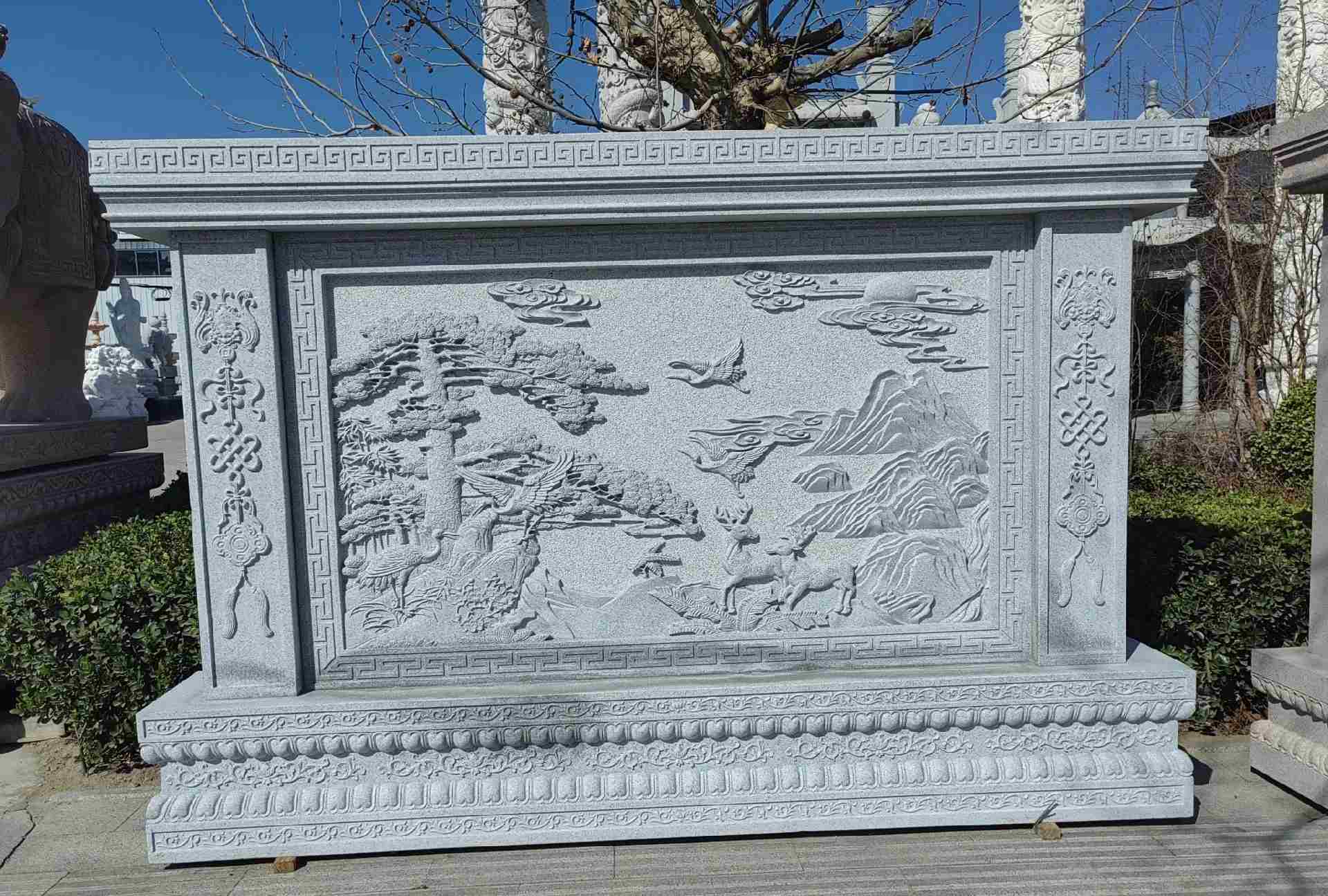 昭通 芝麻白大型照壁，屏风，影壁